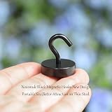 Neosmuk 60lb Extra Strong Magnetic Hooks with Hook Pack of 6 (Black) view 2