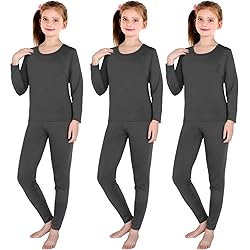3 Set Girls Thermal Underwear Soft Long Underwear