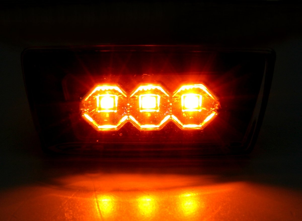 Juego de intermitentes LED laterales en transparente ...