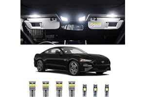 AWALITED 8pcs Interior LED Lights Kit Super Bright LED Map Dome Light Bulbs for Ford Mustang 2015 2016 2017 2018 2019 2020 2021 all models