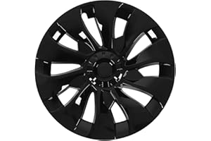 Fockety 18 Inch Wheel Hub Caps for, 4 Wheel Cover Hubcaps Anti Scratch Rim Protector, Covers for 2017-2023 (Glossy Black)