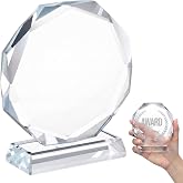 UPKOCH Desktop Crystal Decor Transparent Prize Trophy Decorative Award Trophy Prize Decoration