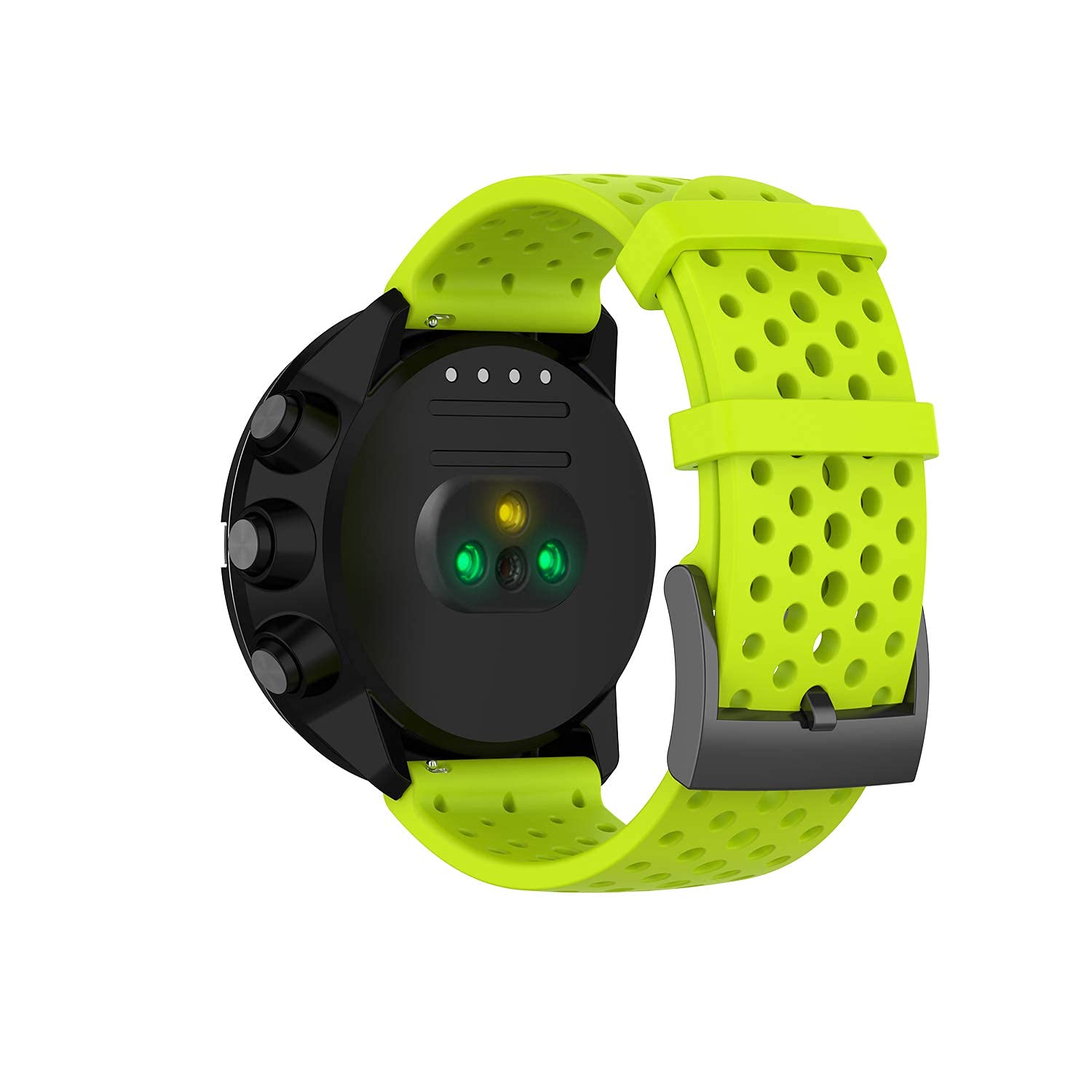 Buwico Strap for Suunto 9, Silicone Watchband Sport Fitness Band for Suunto Spartan Sport Wrist HR Baro/Suunto 9 /Suunto TRAVERSE (Lime, L)