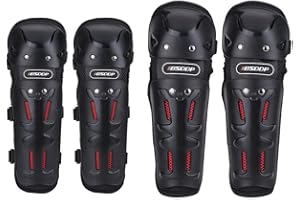 KEENSO BSDDP BSD1002 Adults Motorcycle Elbow Knee Pads, Motocross Motorcycle Cycling Elbow Knee Pads Guard Protector Protective Gear for Men or Women