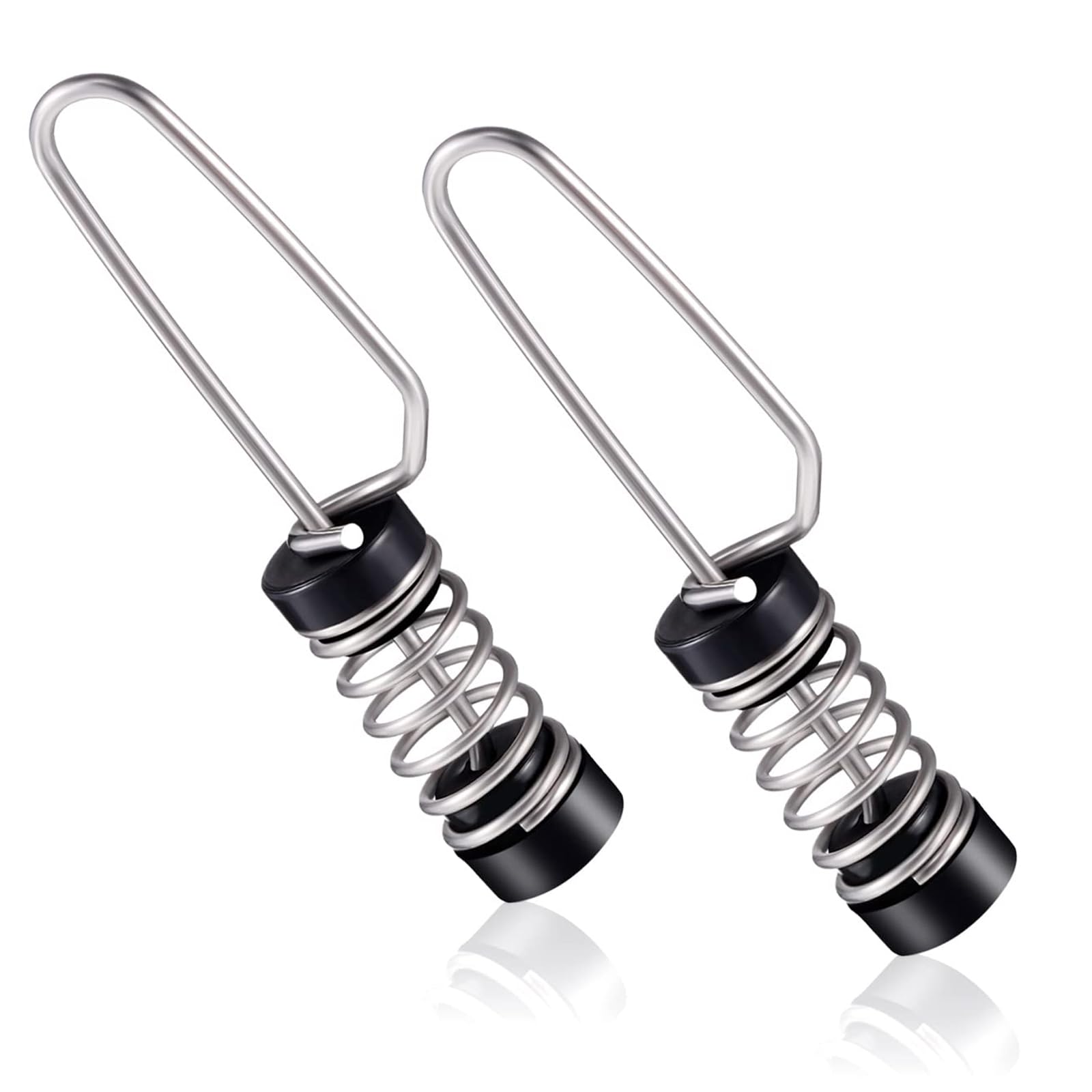 ieron 2Pcs Stainless Steel Boat Flag Clips for Flagpole Halyards Outrigger Lines Antennas Stern Lights (Flag and Pole Not Included)