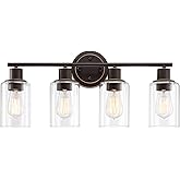 4-Light Oil Rubbed Bronze Bathroom Lighting Fixtures Over Mirror 4-Light Bathroom Vanity Light Oil Rubbed Bronze Vanity Wall 