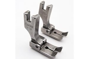 ckpsms Brand -#12463HR Hinged Right Raising Presser Foot with Guide for Top-Stitch for Industrial Single Needle Sewing Machines (1/8")