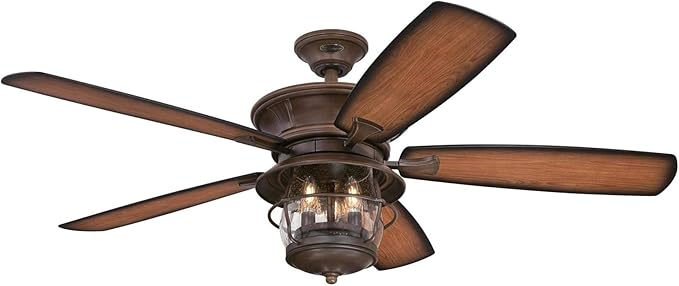 Westinghouse Lighting 7233400 Brentford Indoor Ceiling Fan with Light, 52 Inch, Aged Walnut - - Amazon.com
