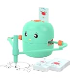Robot Dessin Enfants Avec 100 Cartes - Machine Projection Interactive Vocale Montessori Vert - 5 Ans+