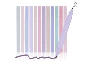 EooUooIP Dual Tip Aesthetic Bible Highlighters, 12Pack Pastel Highlighters, Chisel & Fine Tips, Cute Highlighter Assorted Colors, Bible Highlighter and Pens No Bleed, No Bleed Bibles Assorted Colors