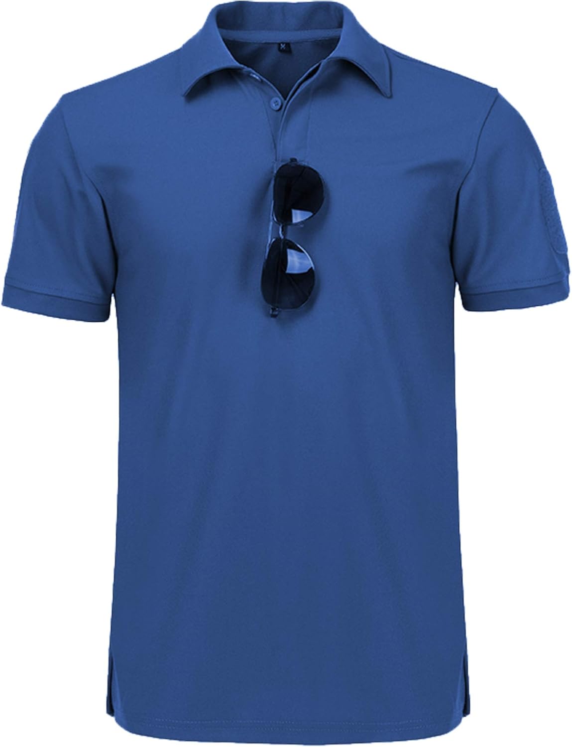 ZITY Mens Polo Shirt Cool Quick-Dry Sweat-Wicking Color Block Short Sleeve Sports Golf Tennis T-Shirt: Clothing