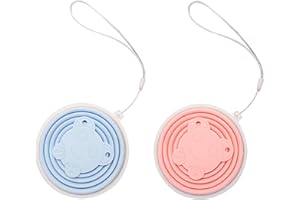 2PCS Silicone Collapsible Travel Cups with Covers, Outdoor Portable Telescopic Cup with Rope, Silicone Folding Camping Cup (P