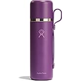 Hydro Flask Hot Flask & Cup – Insulated Stainless Steel, Hot Drink Travel Container for Coffee 28 Oz Beachplum Purple