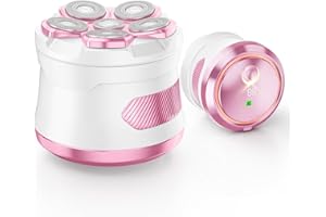 UYTHUMIDID Electric Razors for Women Legs - Flawless Electric Shaver for Women with Magnetic Floating Head, Wet/Dry Hair Remover for Sensitive Skin, Easy to Use with Anti-Slip Strips, Pink