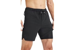 Fabletics Men's The One Short (Lined), Training, Swimming, Lightweight, Quick-Dry, Zip Pocket, Stretch Woven