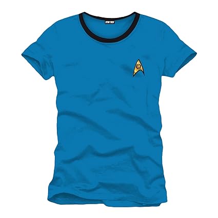 Star Trek - Spock Uniform Herren T-Shirt - Blau