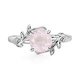 LUO 925 Sterling Silver 7x7mm Engagement