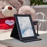 DUcare Folding Desk Mirror 6x8 in Ultrathin Portable with Adjustable Stand view 9