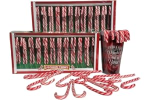 B BBO BRAND Individually Wrapped Peppermint Candy Canes - Old Time Candy (48 Individually Wrapped Peppermint Candy Canes (2 Boxes))