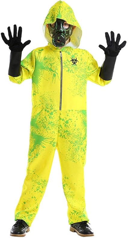 Jjair Kinder Und Erwachsene Bio Hazard Kostum Halloween Karneval Overall Nuclear Radiation Mutant Zombie Medizinische Abfalle Entsorger Bio Chemische Waffen Infizierte Kostum Grun Xl Amazon De Kuche Haushalt