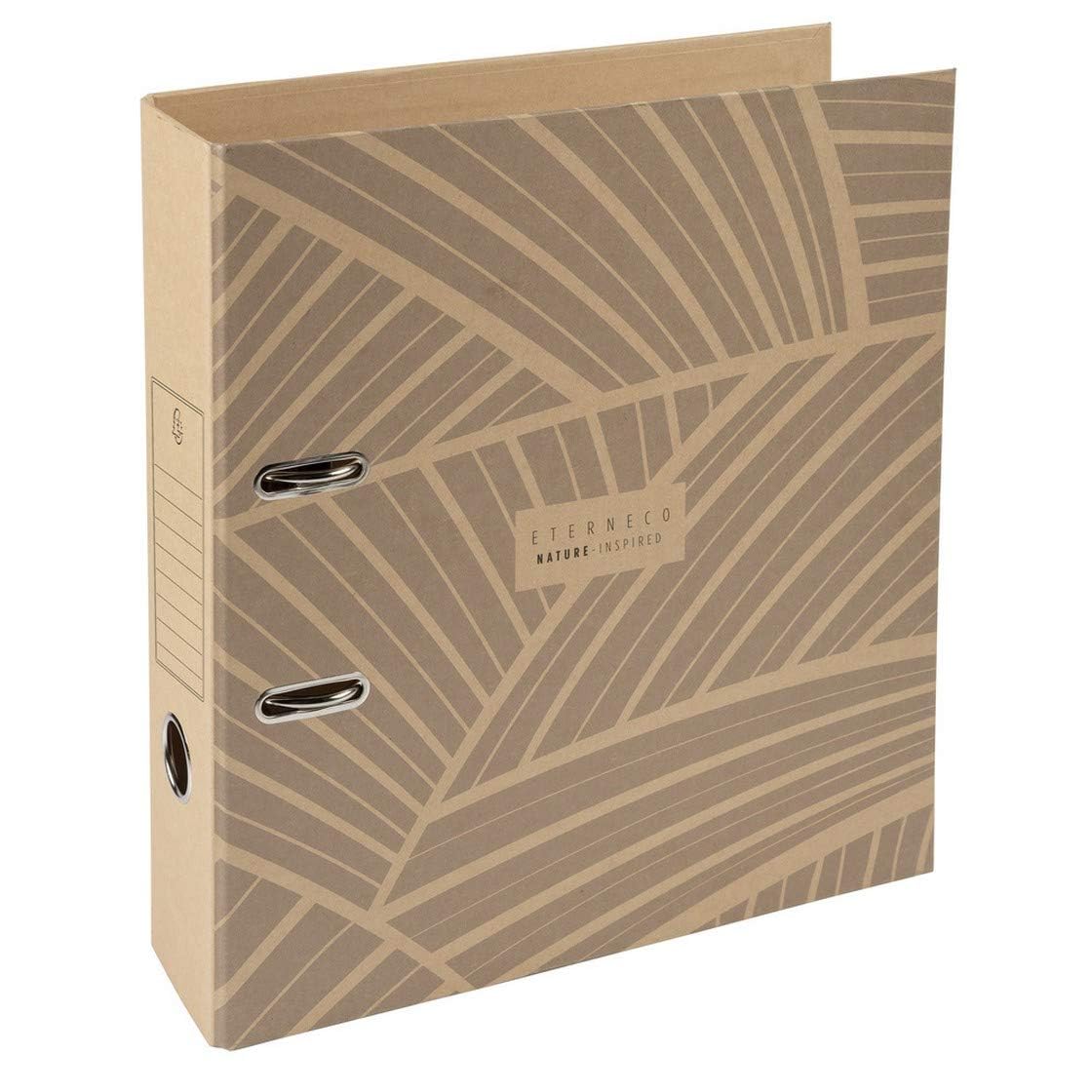 Exacompta - Ref 53847E - Eterneco Collection - Lever Arch File - Suitable for A4 Documents, 70mm Spine, 75mm Rings, Water Resistant - Geometric Designs, Assorted designs, Pack of 1