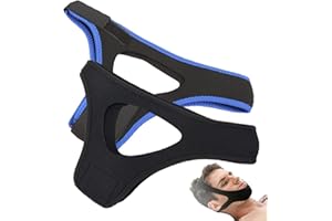 HOLYARM 2PCS Veralabs Airflow Jaw Strap, Anti Snoring Devices, Anti Snoring Chin Strap, Adjustable Breathable Chin Strap for Men and Women Sleeping, Simple and Effective Stop Snoring Solution