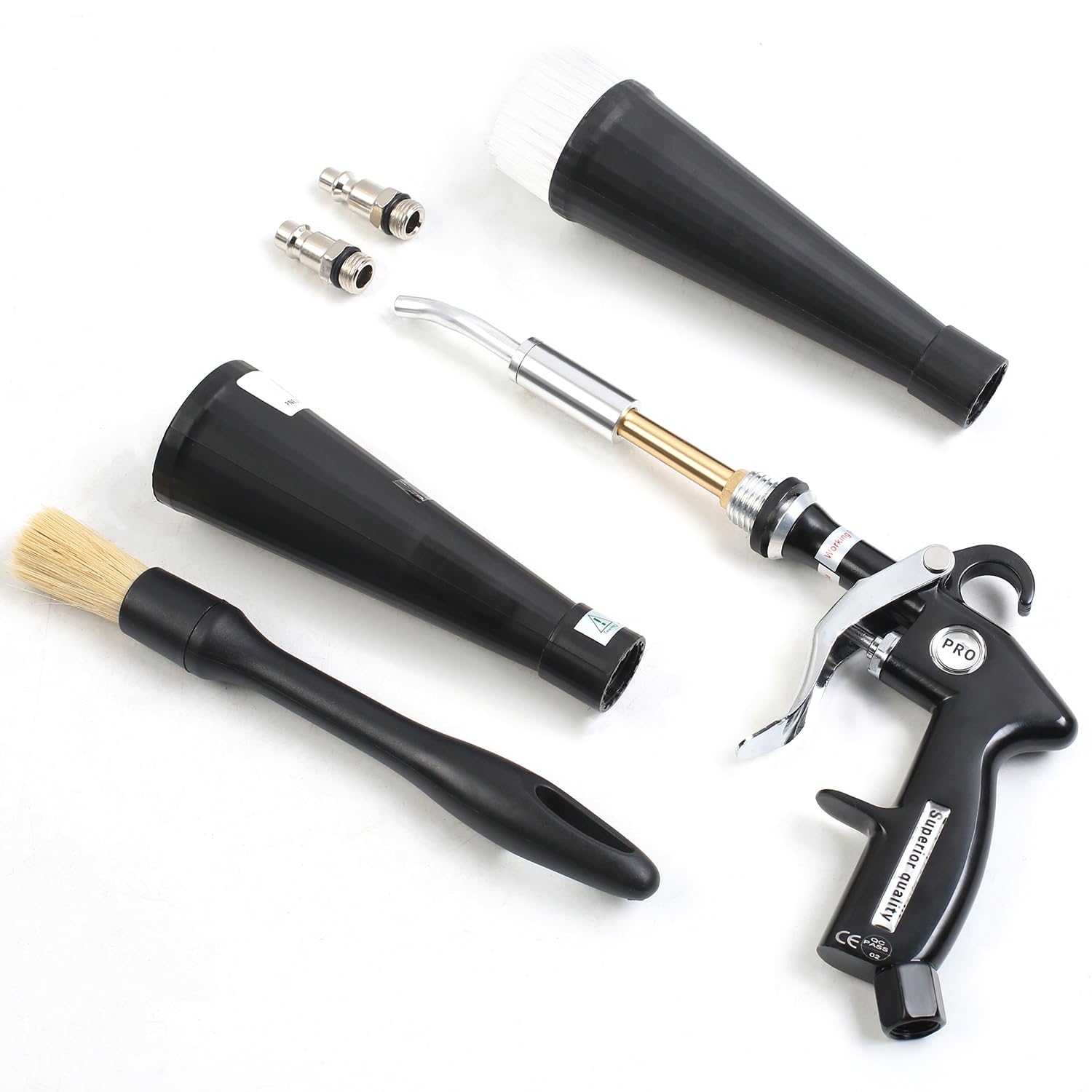 TIHOOK Dry Blow Cleaning Gun, Air Blow Gun, Blow Gun Compressed, Rubber Hose, High Pressure Air Blow Guns for Car