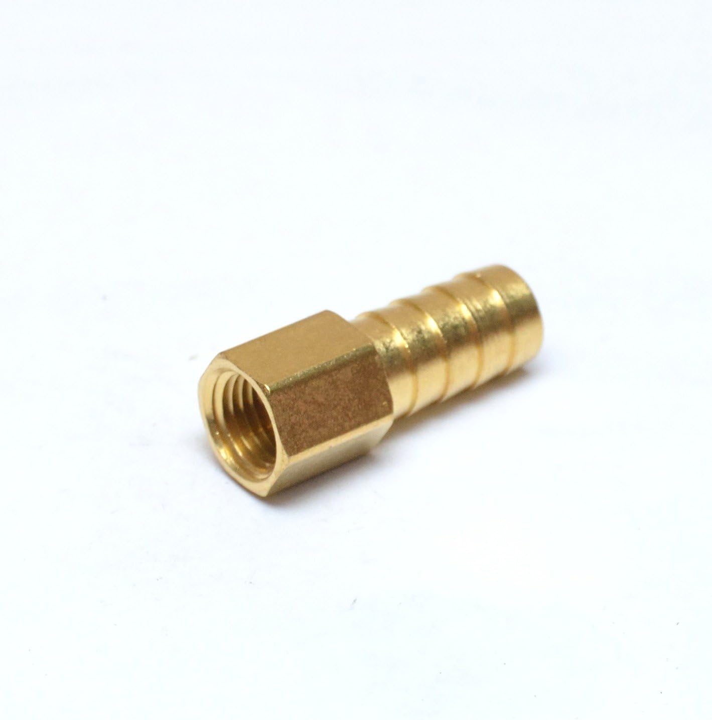 FASPARTS1/2" Hose ID/Hose Barb to 1/4" Female NPT FIP FPT Straight Brass Fitting Fuel/Air/Water/Boat/Gas/Oil WOG