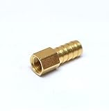 FASPARTS1/2" Hose ID/Hose Barb to 1/4" Female NPT FIP FPT Straight Brass Fitting Fuel/Air/Water/Boat/Gas/Oil WOG