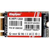 KingSpec 128GB M.2 2242 SATA III SSD, Not for NVMe Slots | SATA3 6Gb/s, B+M Key, Up to 550MB/s, Internal Solid State Drives for Laptop / Desktop Upgrades