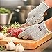Cut Resistant Gloves - Anti Cutting High Performance Level 5 Protection Food Grade Certified Kitchen and Work Safety Lightweight Breathable Size Medium