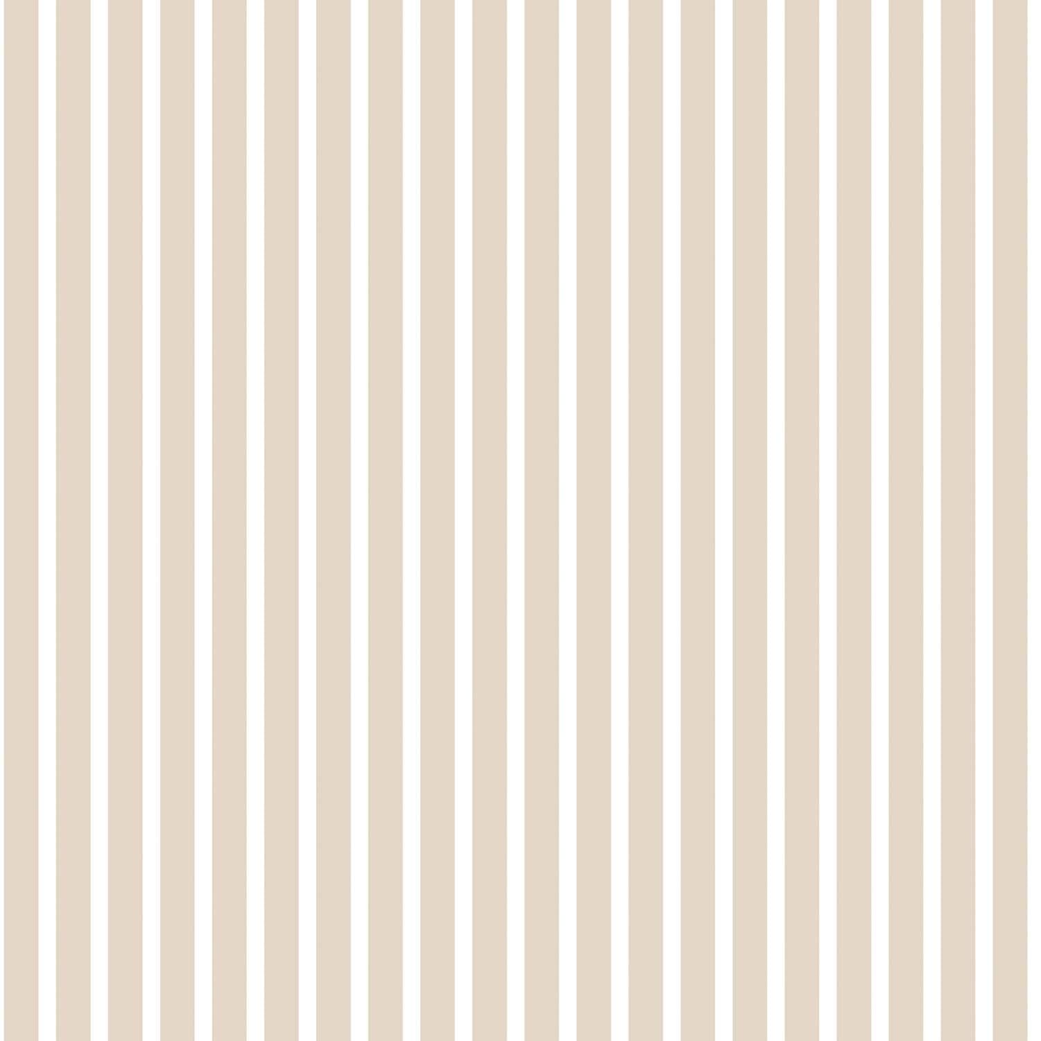Galerie G67538 Smart Stripes 2, Narrow White Stripes Design Wallpaper, Beige/White, 10m x 53cm