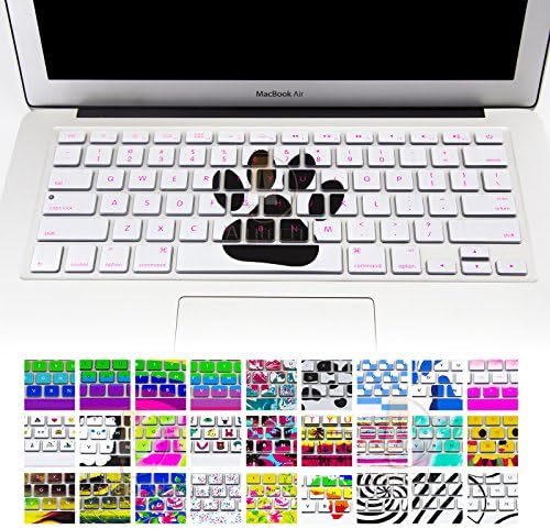 Allytech Keyboard Cover Silicone Skin for MacBook Pro 13" 15" 17" (with or w/out Retina Display) iMac and MacBook Air 13" (Lovely Bear's-Paw)