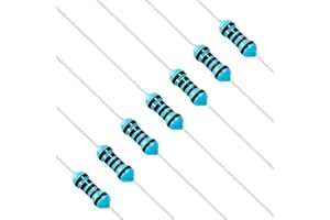 Chanzon 100pcs 10K Ω ohm Resistor 1/4W (0.25W) Metal Film Fixed Resistor 0.01 ±1% Tolerance 10KR MF Through Hole Resistors Current Limiting Rohs Certificated