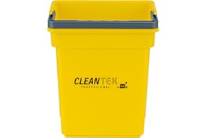Restaurantware-Clean Tek Professional 4 Quart Cleaning Bucket, 1 Utility Pail with Handle - Heavy-Duty, Portable, Yellow Plas