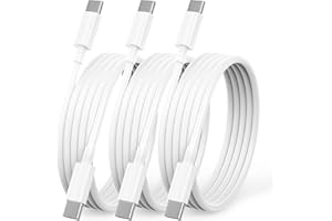 6FT USB C to USB C Cable 3-Pack, Fast Charging Type C Charger Cord, PD USBC to USBC Charging Cable Compatible with iPhone 17 