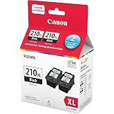 Canon PG-210XL Black Ink Cartridge Double Pack