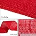 Colovis 3 Rolls Red Green Natural Burlap Ribbon Christmas Burlap Ribbon Rolls,2.4 Inches by 590 Inches Perfect for DIY,Craft,Gift Wrap Decor.