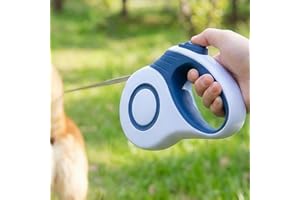 Retractable Dog Leash 16FT - Heavy Duty Tangle-Free Pet Leash with One-Handed Brake & Lock, Nylon Tape, for Walking, Running,