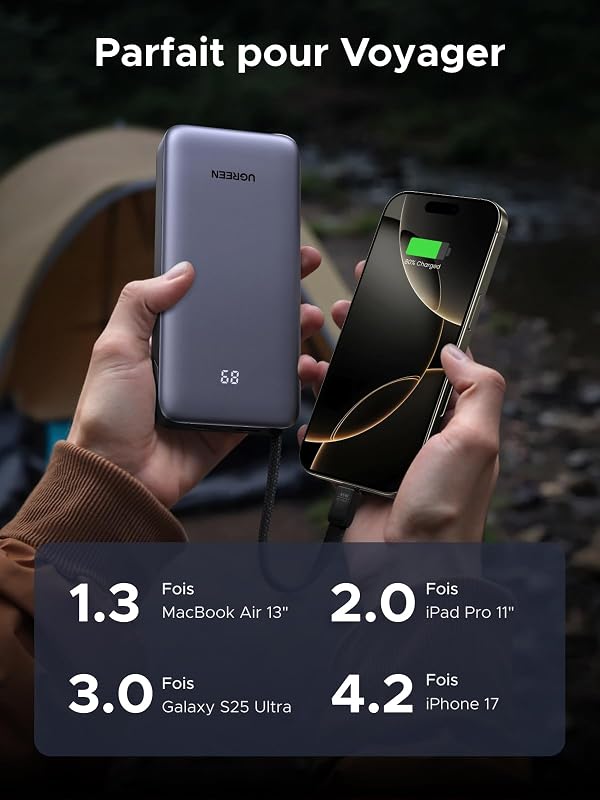Nexode 45W Batterie Externe 20000mAh Power Bank USB C Charge Rapide — photo 3 sur 8