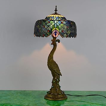 peacock table lamp