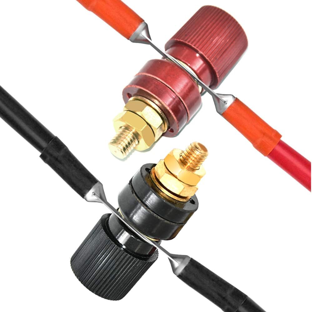 Red & Black 3/8” Premium Remote Battery Terminal Stud Power Junction