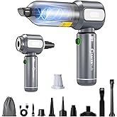 Sakerplus Mini Vacuum Cleaner, Cordless Car Vacuum, 17500PA High Suction, 3 in 1 Handheld Vacuum, Vacuuming, Blowing, Inflating, Deflation, Portable Vaccum with HEPA Filter for Cars,Desktop,Home SW106