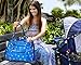 Next Mommy Baby Diaper Bag with Changing Pad, Stroller Clips and Shoulder Strap, Blue