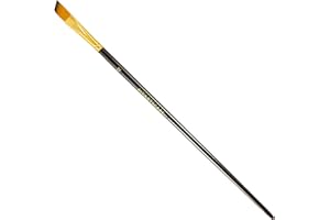 MyArtscape Taklon Synthetic Brushes - Long Handle Replacement Brushes (Angle 1/2")