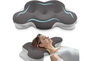 KKN Cervical Neck Pillow, Pillows for Neck and Shoulder Pain, Contour Pillow, Neck Pillows, Pillow for Neck Pain Relief, Side Sleeper Pillows for Adults, Ergonomic Pillow, Memory Foam Pillows