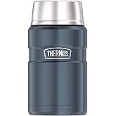 THERMOS Stainless King Vacuum-Insulated Food Jar , 24 Ounce, Slate