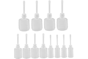 Douche Bottles for Women, 12pcs 50/150/180ml Disposable Douches Cleaner Kit, Transparent Vaginal Douche Anal Applicator, Flex