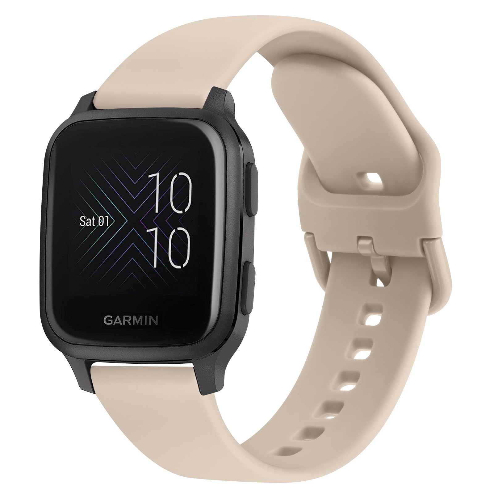 MilkTea 20mm Soft Silicone Strap Replacement Wristband for Garmin Venu Sq Music