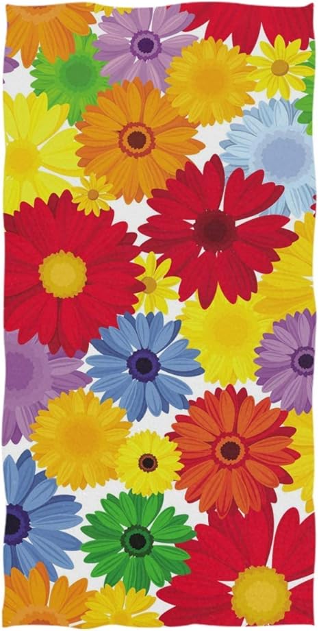 Amazon フェイスタオル カラフルなデイジーの花の花 吸水 速乾 耐久 綿 デイリー 柔らか肌触り ふんわり 家庭用 業務用 無地 38x69cm フェイスタオル ホーム キッチン オンライン通販 Amazon フェイスタオル カラフルなデイジーの花の花 吸水 速乾 耐久 綿 デイリー 柔らか肌触り ふんわり 家庭用 業務用 無地 38x69cm フェイスタオル ホーム キッチン オンライン通販